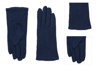 Art Of Polo Woman's Gloves rk16512-2 Navy Blue 3
