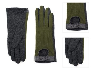 Art Of Polo Woman's Gloves rk19290 Graphite/Olive 3