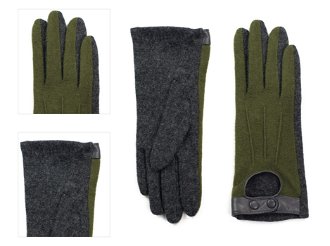 Art Of Polo Woman's Gloves rk19290 Graphite/Olive 4