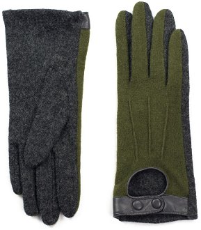 Art Of Polo Woman's Gloves rk19290 Graphite/Olive 2