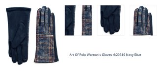 Art Of Polo Woman's Gloves rk20316 Navy Blue 1