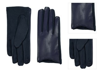 Art Of Polo Woman's Gloves Rk23392-7 Navy Blue 3