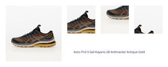 Asics Fn3-S Gel-Kayano 28 Anthracite/ Antique Gold 1