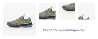 Asics Fn3-S Gel-Kayano 28 Gargoyle/ Fog 1