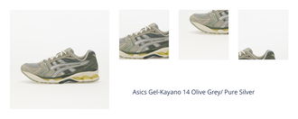 Asics Gel-Kayano 14 Olive Grey/ Pure Silver 1