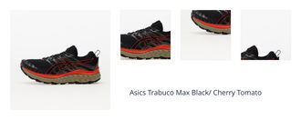 Asics Trabuco Max Black/ Cherry Tomato 1