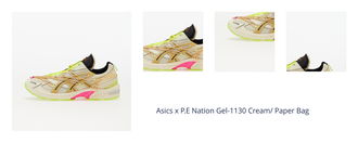 Asics x P.E Nation Gel-1130 Cream/ Paper Bag 1