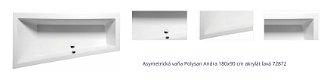 Asymetrická vaňa Polysan Andra 180x90 cm akrylát ľavá 72872 1