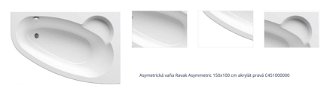 Asymetrická vaňa Ravak Asymmetric 150x100 cm akrylát pravá C451000000 1