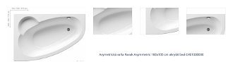 Asymetrická vaňa Ravak Asymmetric 160x105 cm akrylát ľavá C461000000 1