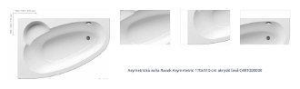Asymetrická vaňa Ravak Asymmetric 170x110 cm akrylát ľavá C481000000 1