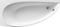 Asymetrická vaňa Ravak Avocado 150x75 cm akrylát ľavá CT01000000
