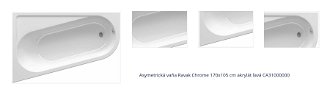 Asymetrická vaňa Ravak Chrome 170x105 cm akrylát ľavá CA31000000 1