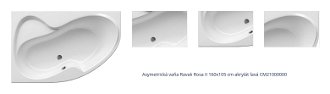 Asymetrická vaňa Ravak Rosa II 160x105 cm akrylát ľavá CM21000000 1