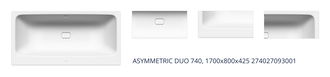 ASYMMETRIC DUO 740, 1700x800x425 274027093001 1