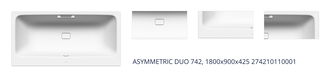 ASYMMETRIC DUO 742, 1800x900x425 274210110001 1