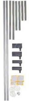 BABYDAN Predĺženie zábrany Premier 7 cm, 2 ks, strieborné,čierne kovanie 2