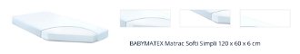 BABYMATEX Matrac Softi Simpli 120 x 60 x 6 cm 1