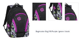 Bagmaster Bag 9 B Purple / green / black 1