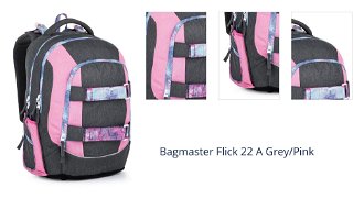 Bagmaster Flick 22 A Grey/Pink 1