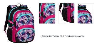 Bagmaster Theory 20 A Pink/turquoise/white 1