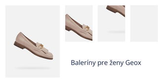 Baleríny pre ženy Geox 1