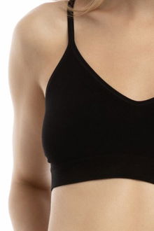 Bambusová mäkká podprsenka Julimex Bamboo Bralette - bez kostice Čierna 2XL 8