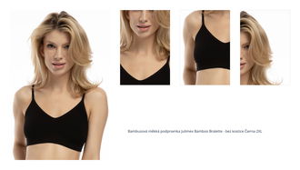 Bambusová mäkká podprsenka Julimex Bamboo Bralette - bez kostice Čierna 2XL 1