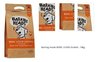 Barking Heads BOWL LICKIN chickeN - 18kg + mikroplyšová zelená deka 1
