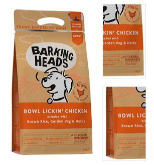 Barking Heads BOWL LICKIN chickeN - 18kg + mikroplyšová zelená deka 3