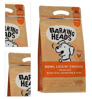 Barking Heads BOWL LICKIN chickeN - 18kg + mikroplyšová zelená deka 4