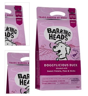 Barking Heads DOGGYLICIOUS duck - 12kg + mikroplyšová zelená deka 4