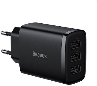 Baseus Compact Charger 3U 17W, black 2