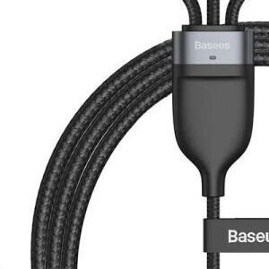 Baseus Flash Series 2for3 nabíjací kábel USB-A+USB-C/Lightning+MicroUSB+USB-C 100W 1.2m 8