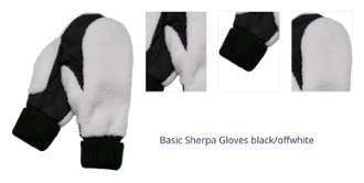 Basic Sherpa gloves black/white 1