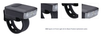 BBB Spark 2.0 Front Light 44 lm Black Predná Cyklistické svetlo 1