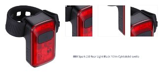 BBB Spark 2.0 Rear Light Black 10 lm Cyklistické svetlo 1