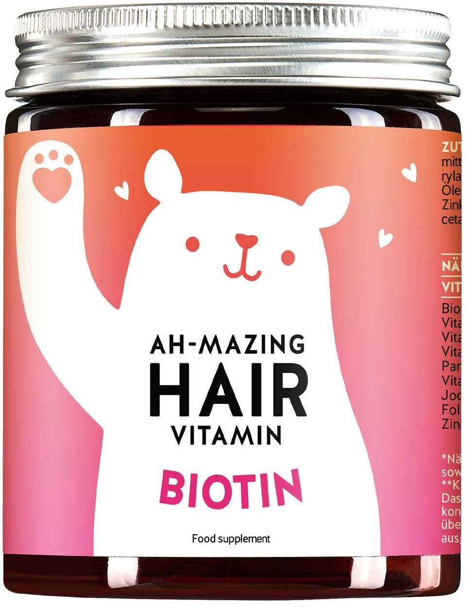 Bears With Benefits Ah-mazing vitamíny pre zdravé vlasy s biotínom