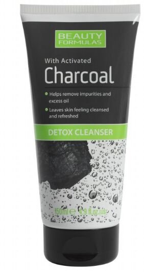 BeautyFormulas Detoxikačný čistiaci gél s aktívnym uhlím 150 ml