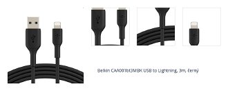 Belkin CAA001bt3MBK USB to Lightning, 3m, černý 1