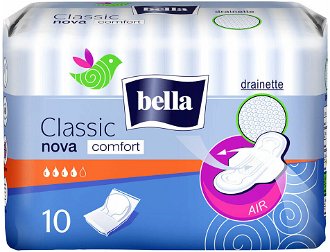 BELLA Classic Nova Comfort Hygienické vložky s krídelkami 10 ks 2