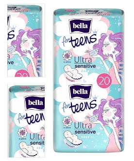 BELLA For Teens Ultra Sensitive Hygienické vložky s krídielkami 20 ks 4