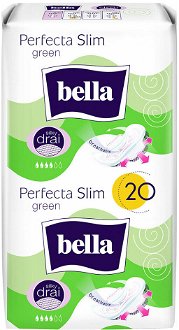 BELLA Perfecta hygienické vložky Slim Green Duo 20 kusov 2