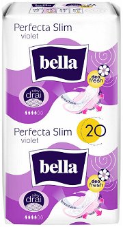 BELLA Perfecta Slim Violet Hygienické vložky s krídielkami 20 ks 2