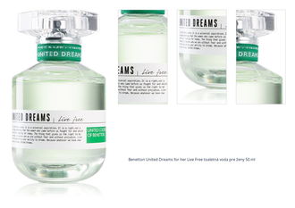 Benetton United Dreams for her Live Free toaletná voda pre ženy 50 ml 1