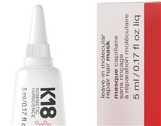 Bezoplachová maska pre obnovu poškodených vlasov K18 Hair Molecular Repair Mask - 5 ml (K-18-10205) + DARČEK ZADARMO 6