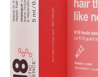 Bezoplachová maska pre obnovu poškodených vlasov K18 Hair Molecular Repair Mask - 5 ml (K-18-10205) + DARČEK ZADARMO 5