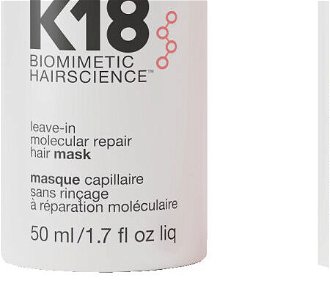 Bezoplachová maska pre obnovu poškodených vlasov K18 Hair Molecular Repair Mask - 50 ml (K-18-10230) + darček zadarmo 8