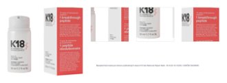 Bezoplachová maska pre obnovu poškodených vlasov K18 Hair Molecular Repair Mask - 50 ml (K-18-10230) + darček zadarmo 1