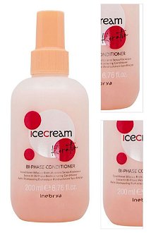 Bezoplachový kondicionér pre poškodené vlasy Inebrya Ice Cream Keratin Bi-Phase Conditioner - 200 ml (771026313) + darček zadarmo 3